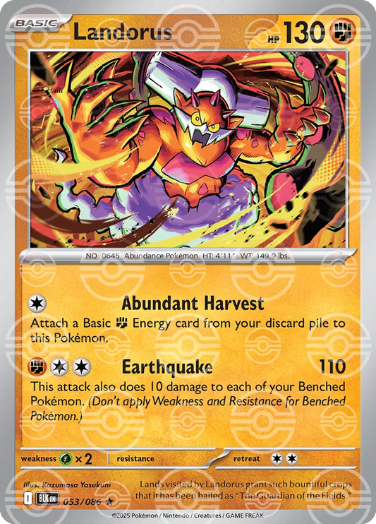 Landorus (Poke Ball Pattern) [SV: Black Bolt] #053/086 - NM