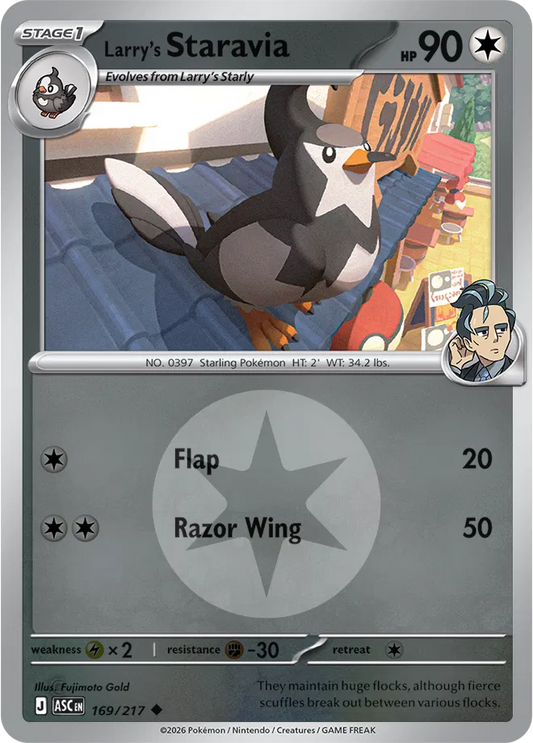 Larry's Staravia (Energy Symbol Pattern) [ME: Ascended Heroes] #169/217 - NM